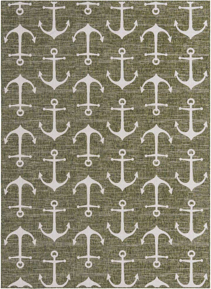 7' 10 x 11' Easy-Clean Coastal Indoor / Outdoor Rug