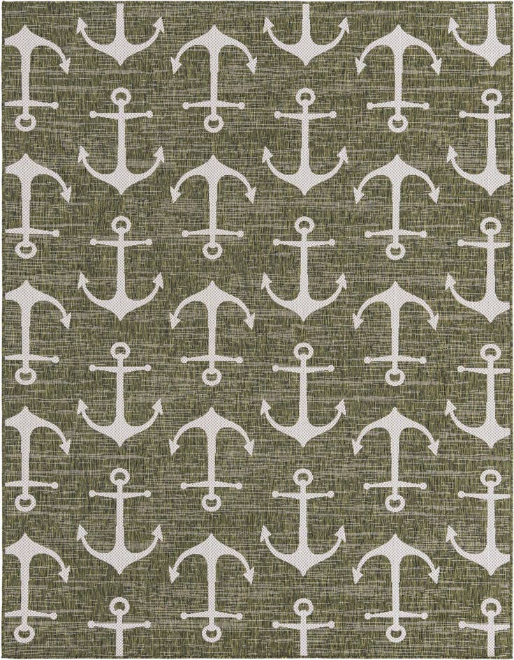 Detail image of 7' x 10' Easy-Clean Coastal Indoor / Outdoor Rug