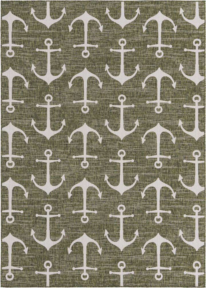 7' x 10' Easy-Clean Coastal Indoor / Outdoor Rug