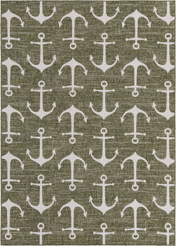 Detail image of 7' x 10' Easy-Clean Coastal Indoor / Outdoor Rug