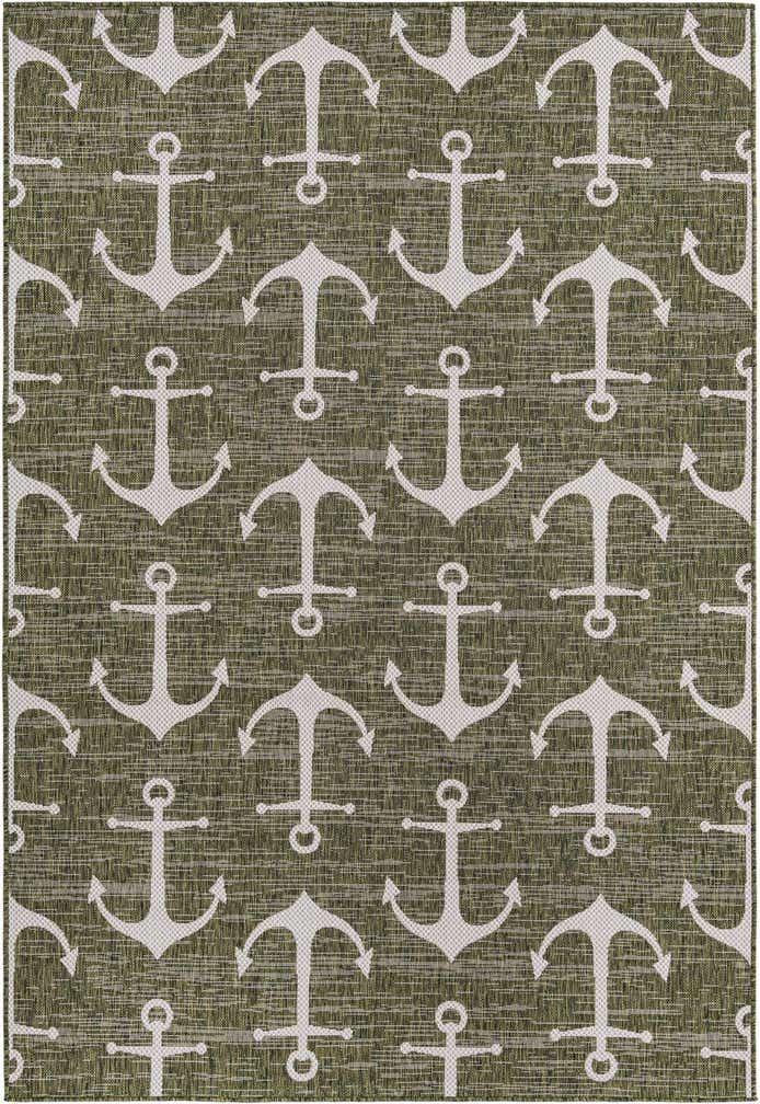 6' x 9' Easy-Clean Coastal Indoor / Outdoor Rug