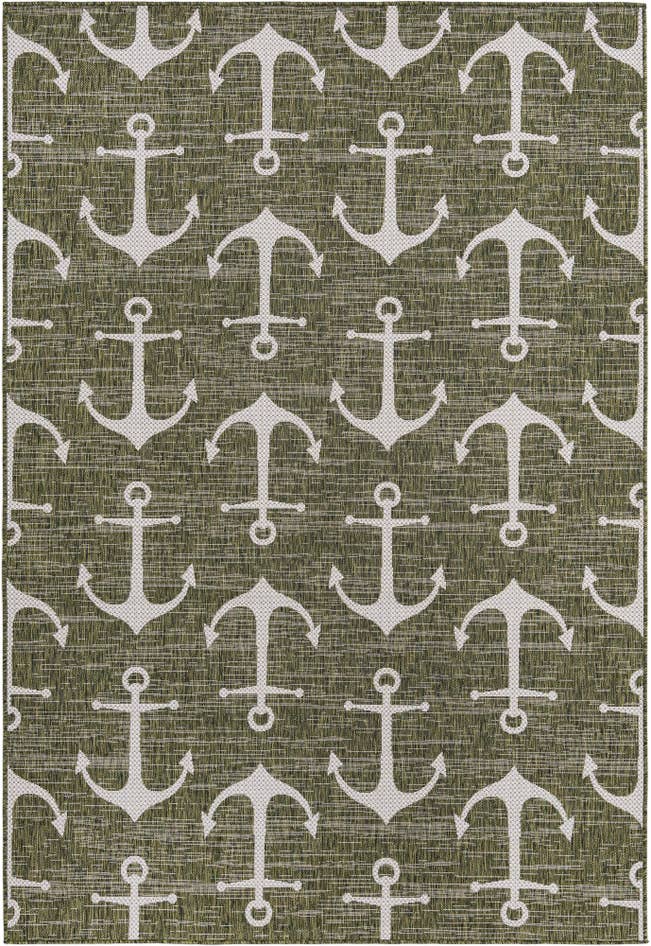 Detail image of 6' x 9' Easy-Clean Coastal Indoor / Outdoor Rug
