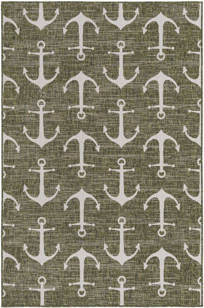5' 3 x 8' Easy-Clean Coastal Indoor / Outdoor Rug