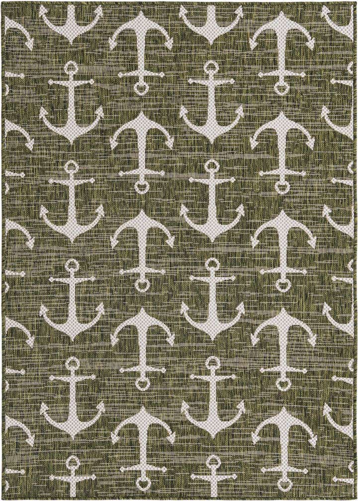 4' x 6' Easy-Clean Coastal Indoor / Outdoor Rug