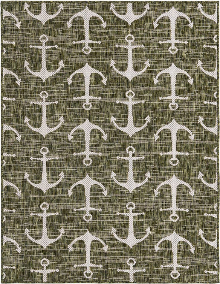 Detail image of 4' x 6' Easy-Clean Coastal Indoor / Outdoor Rug