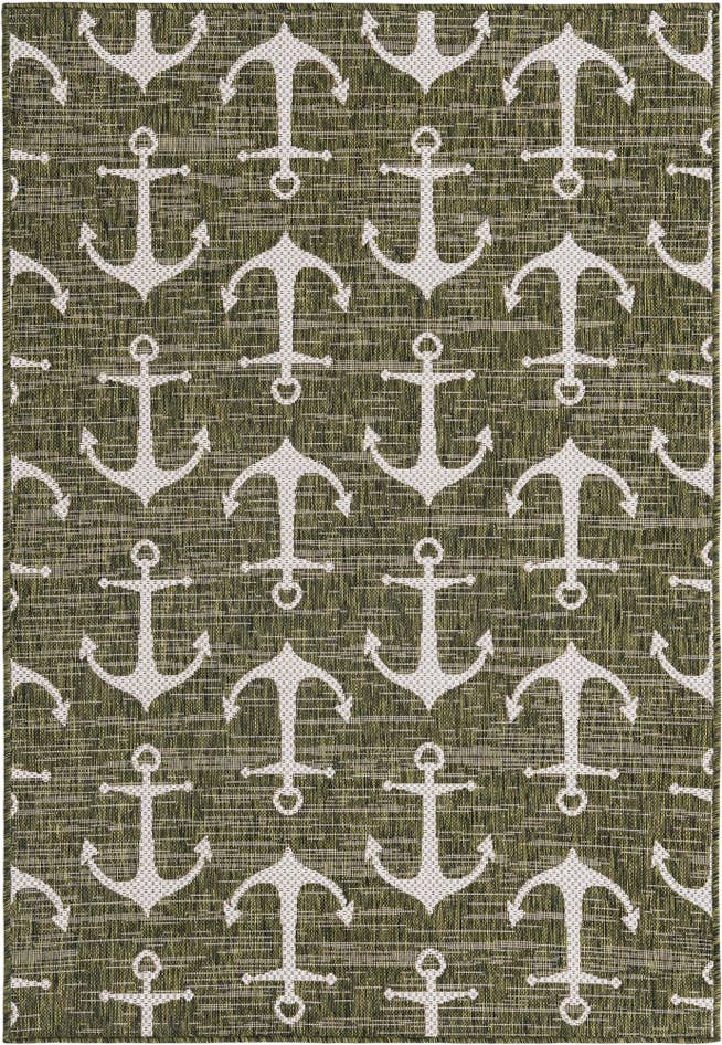 Detail image of 4' x 6' Easy-Clean Coastal Indoor / Outdoor Rug