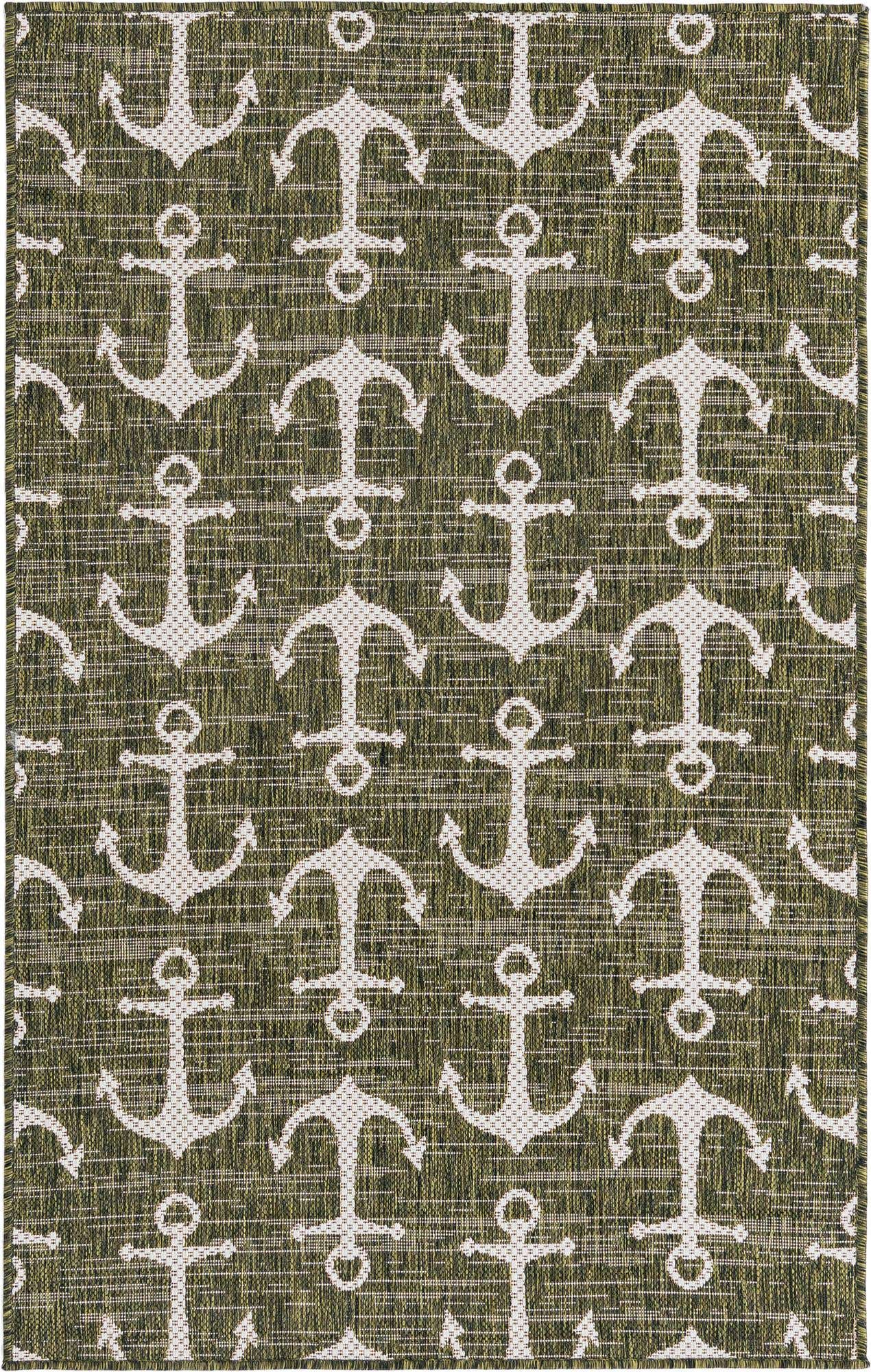 3' x 5' 3 Easy-Clean Coastal Indoor / Outdoor Rug