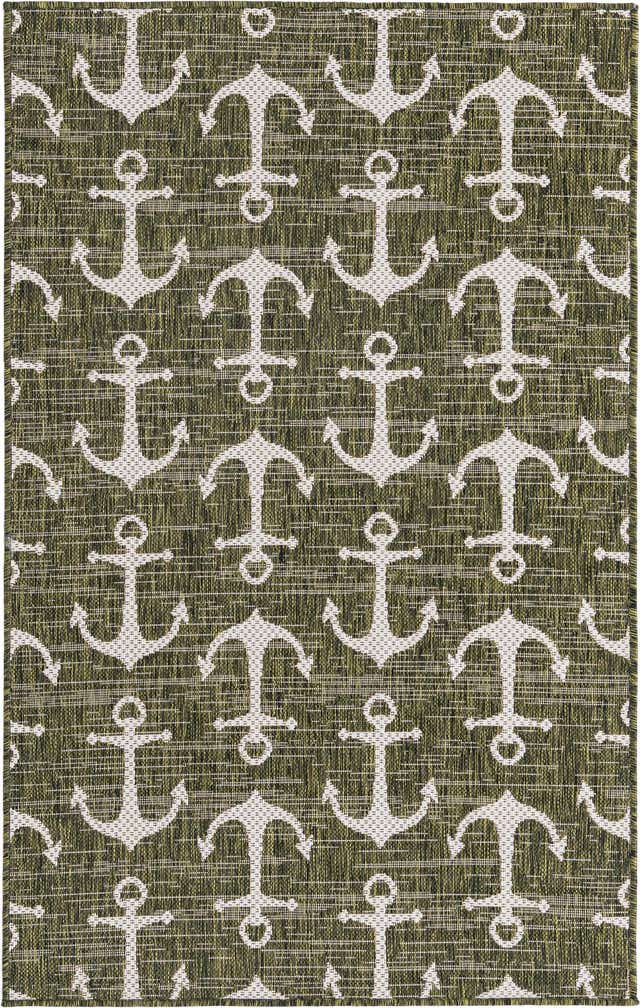 3' x 5' 3 Easy-Clean Coastal Indoor / Outdoor Rug