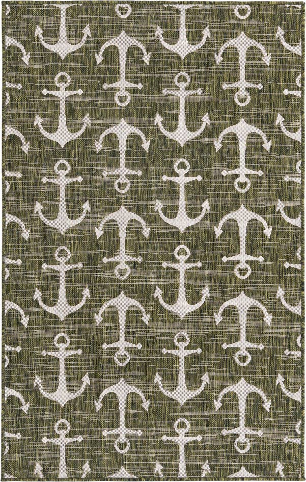 Detail image of 3' x 5' 3 Easy-Clean Coastal Indoor / Outdoor Rug