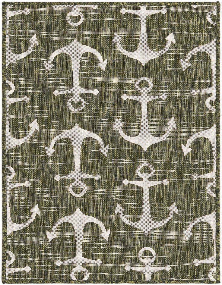 Detail image of 2' x 3' Easy-Clean Coastal Indoor / Outdoor Rug