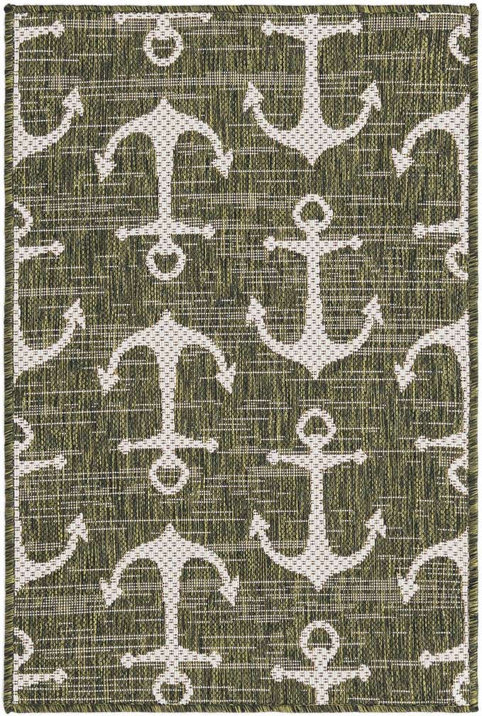 2' x 3' Easy-Clean Coastal Indoor / Outdoor Rug
