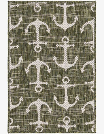 2' x 3' Easy-Clean Coastal Indoor / Outdoor Rug