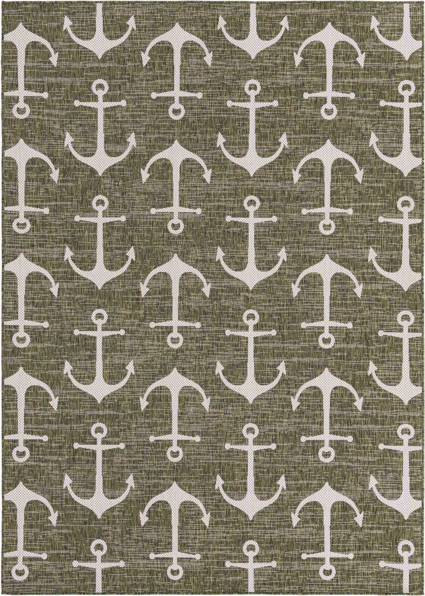 7' x 10'  Washable Coastal Indoor / Outdoor Rug