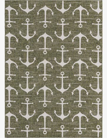 7' x 10' Easy-Clean Coastal Indoor / Outdoor Rug