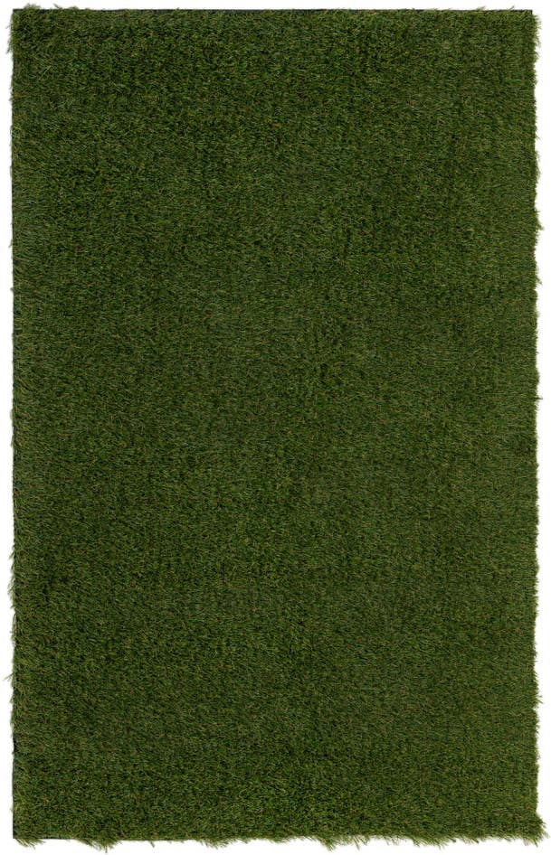 Detail image of 3' 3 x 5' 3 Easy-Clean Grass Indoor / Outdoor Rug