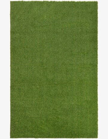 Green Easy-Clean Grass Indoor / Outdoor Rug