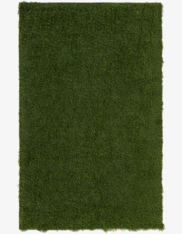 Green Easy-Clean Grass Indoor / Outdoor Rug