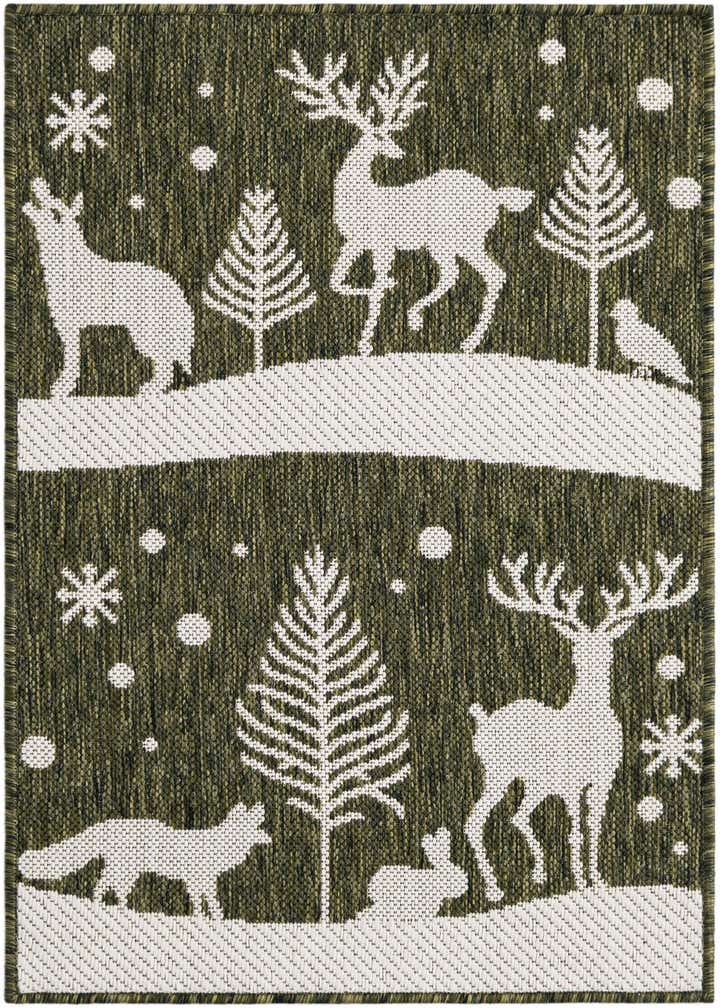 2' x 3' Easy-Clean Holiday Indoor / Outdoor Rug