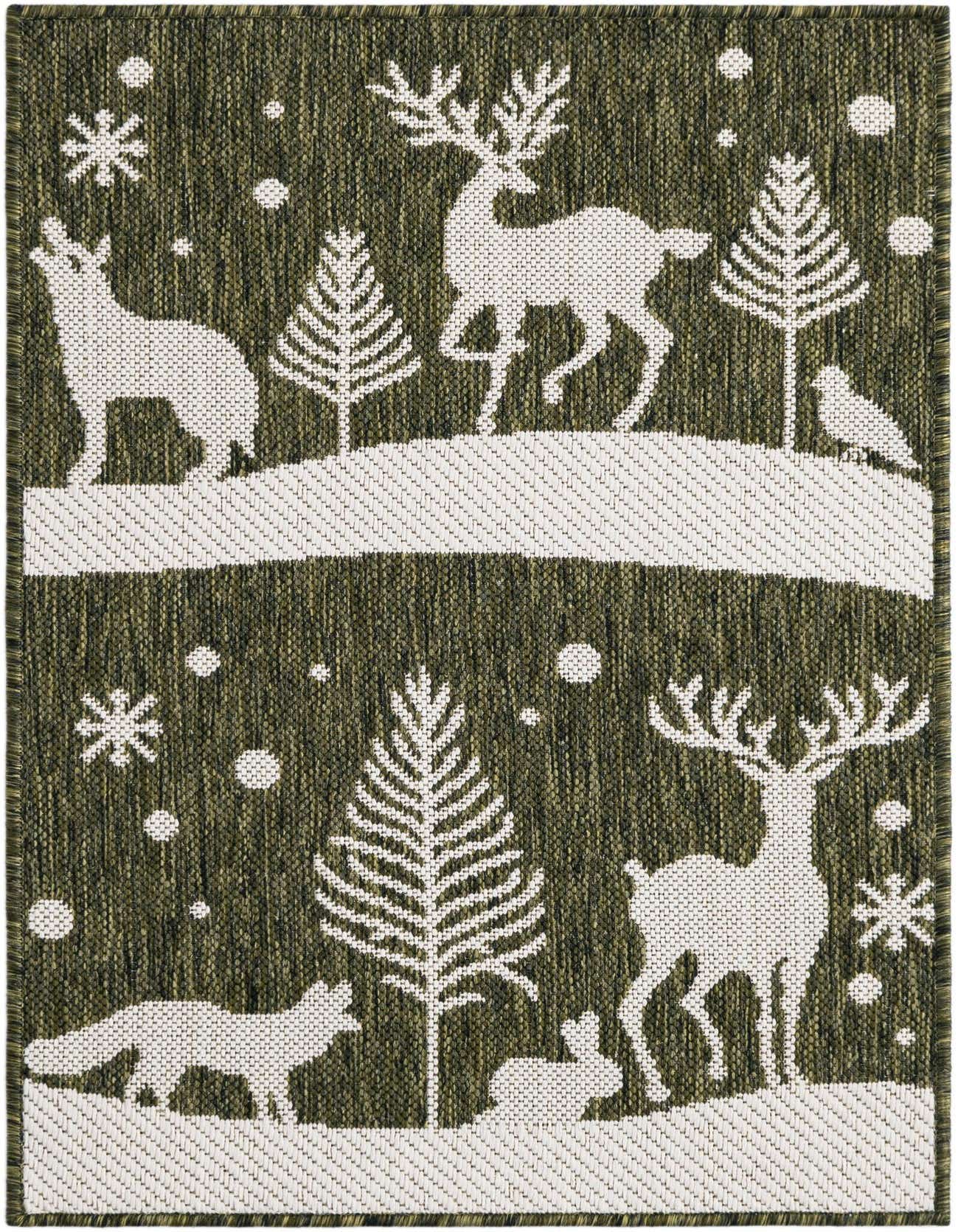 2' x 3' Easy-Clean Holiday Indoor / Outdoor Rug