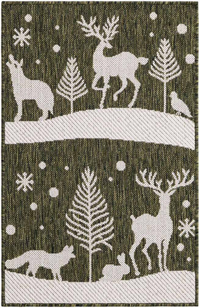 2' x 3' Easy-Clean Holiday Indoor / Outdoor Rug