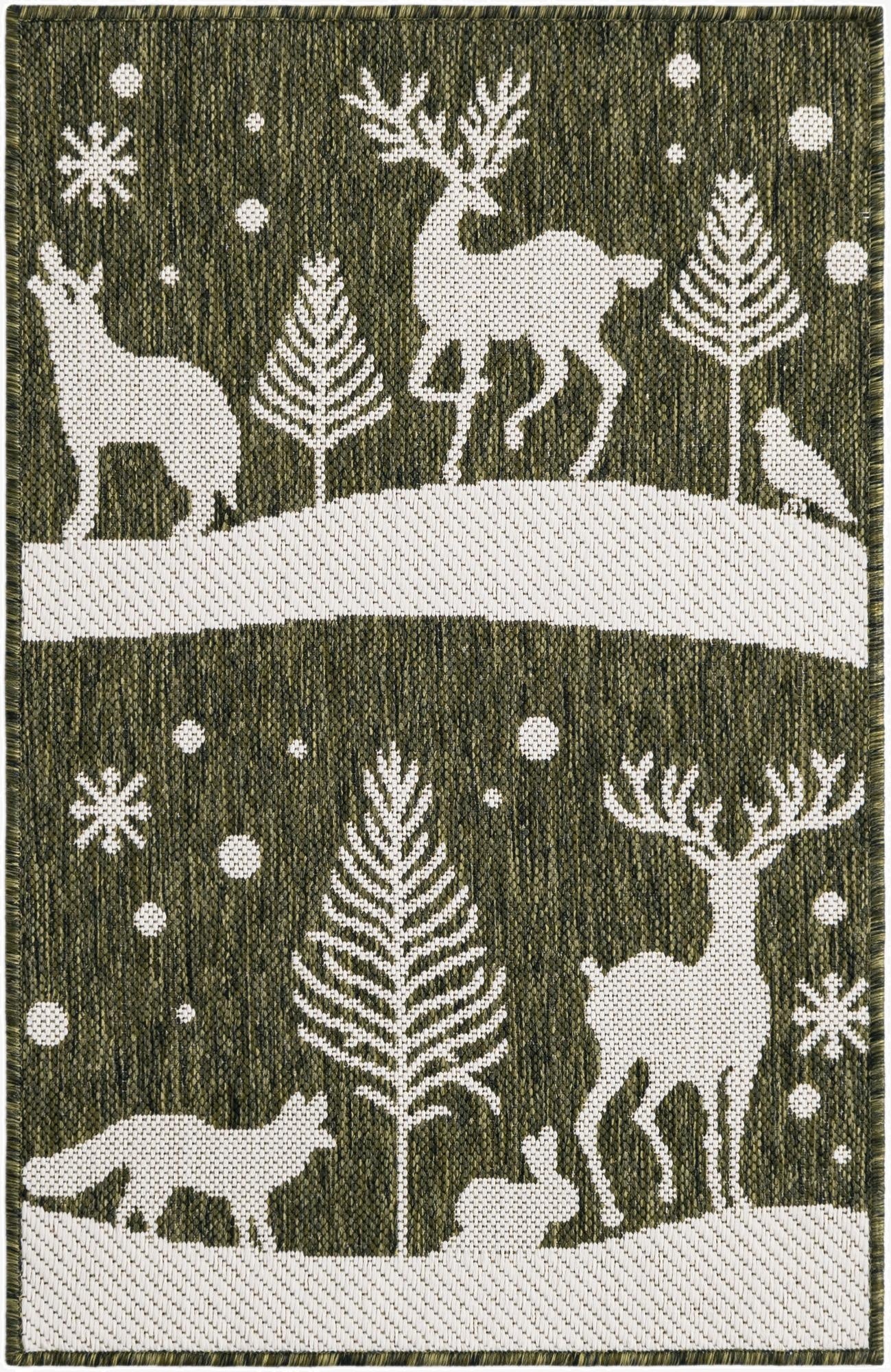 2' x 3'  Washable Holiday Indoor / Outdoor Rug