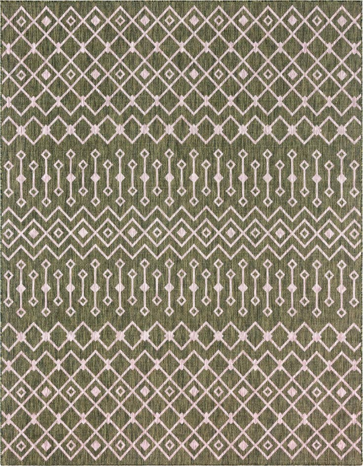 Detail image of 9' x 12' Easy-Clean Lattice Indoor / Outdoor Rug