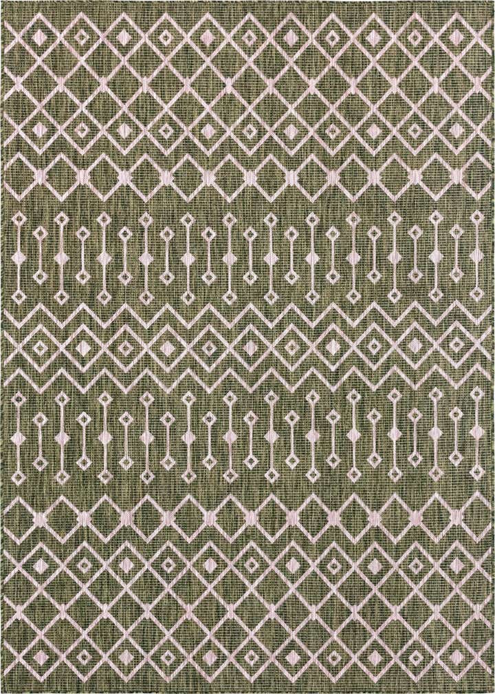 6' x 9' Easy-Clean Lattice Indoor / Outdoor Rug