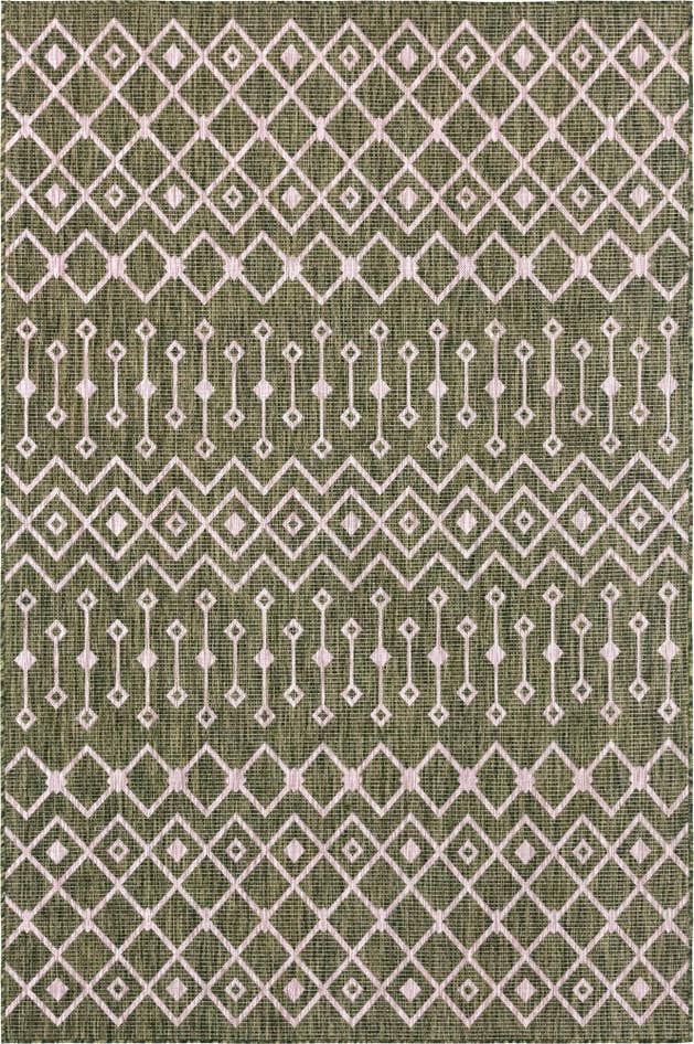 Detail image of 6' x 9' Easy-Clean Lattice Indoor / Outdoor Rug