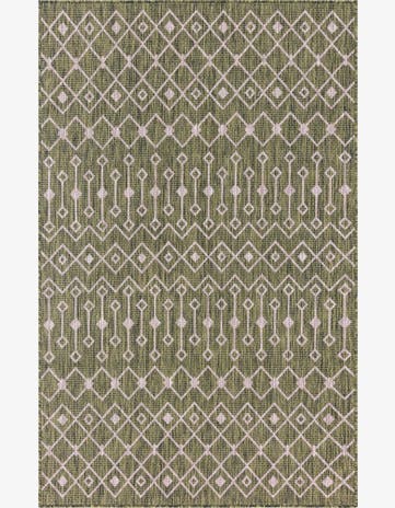 5' 3 x 8' Easy-Clean Lattice Indoor / Outdoor Rug