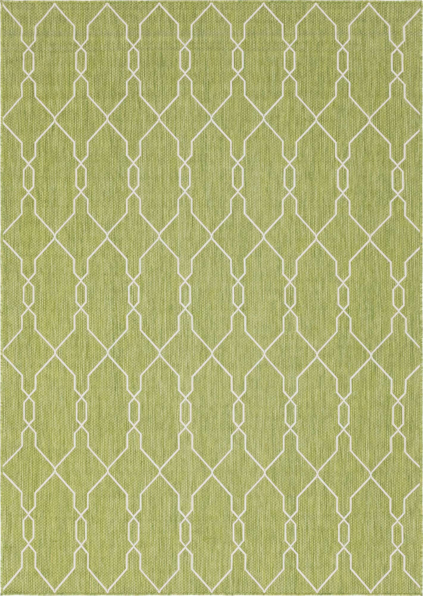 7' x 10' Easy-Clean Lattice Indoor / Outdoor Rug