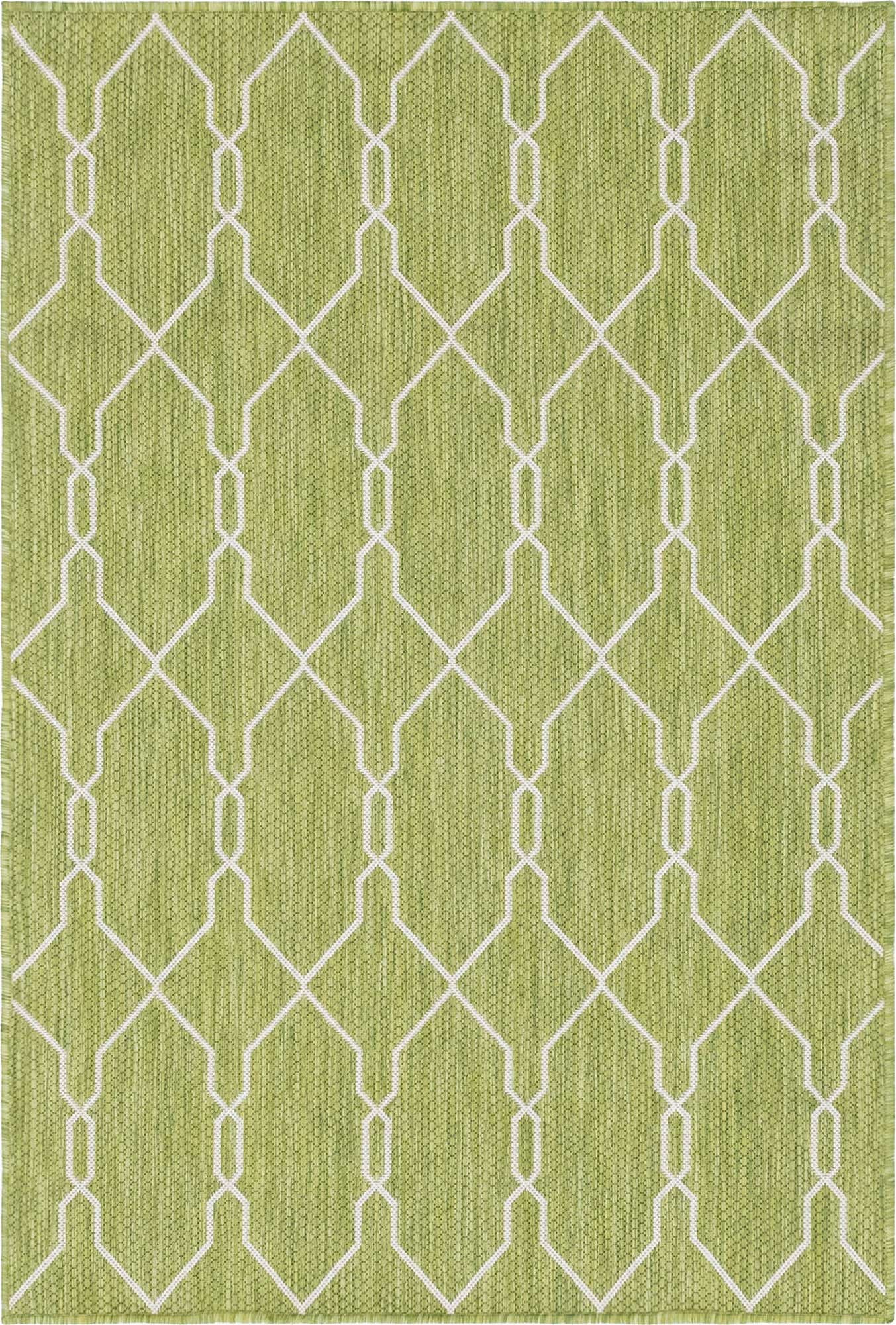 4' x 6' Easy-Clean Lattice Indoor / Outdoor Rug