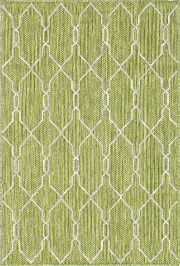4' x 6' Easy-Clean Lattice Indoor / Outdoor Rug