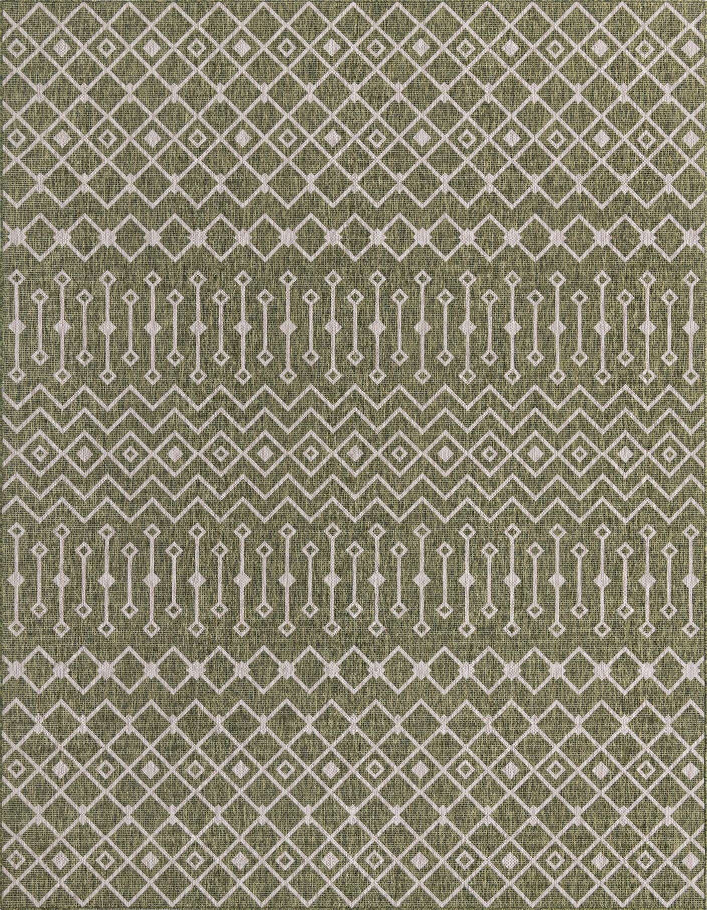 10' x 14' Easy-Clean Lattice Indoor / Outdoor Rug
