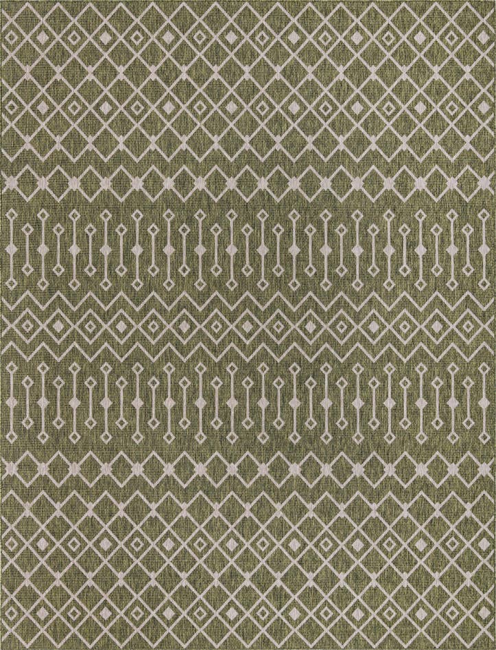 Detail image of 10' x 13' Easy-Clean Lattice Indoor / Outdoor Rug
