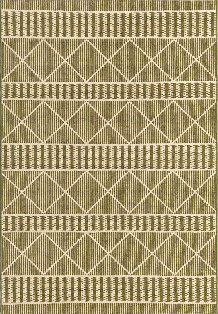 5' 3 x 8' Easy-Clean Lattice Indoor / Outdoor Rug