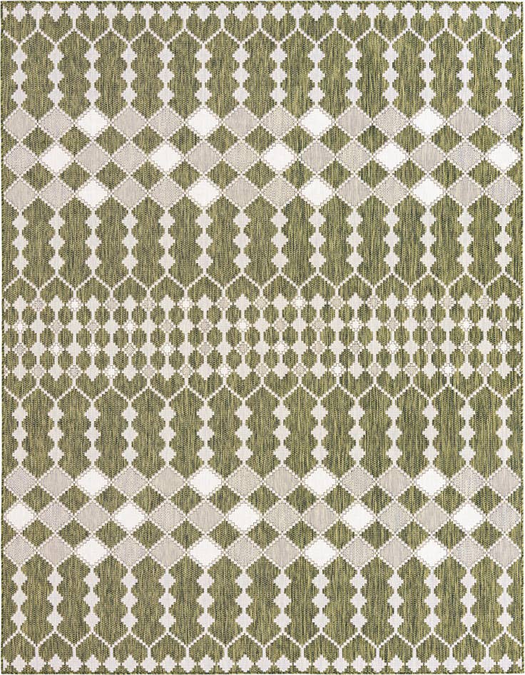 Detail image of 9' x 12' Easy-Clean Lattice Indoor / Outdoor Rug