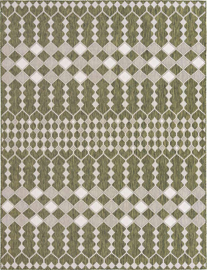 275cm x 365cm Leicht zu reinigen Lattice Innen- / Außenbereich Teppich