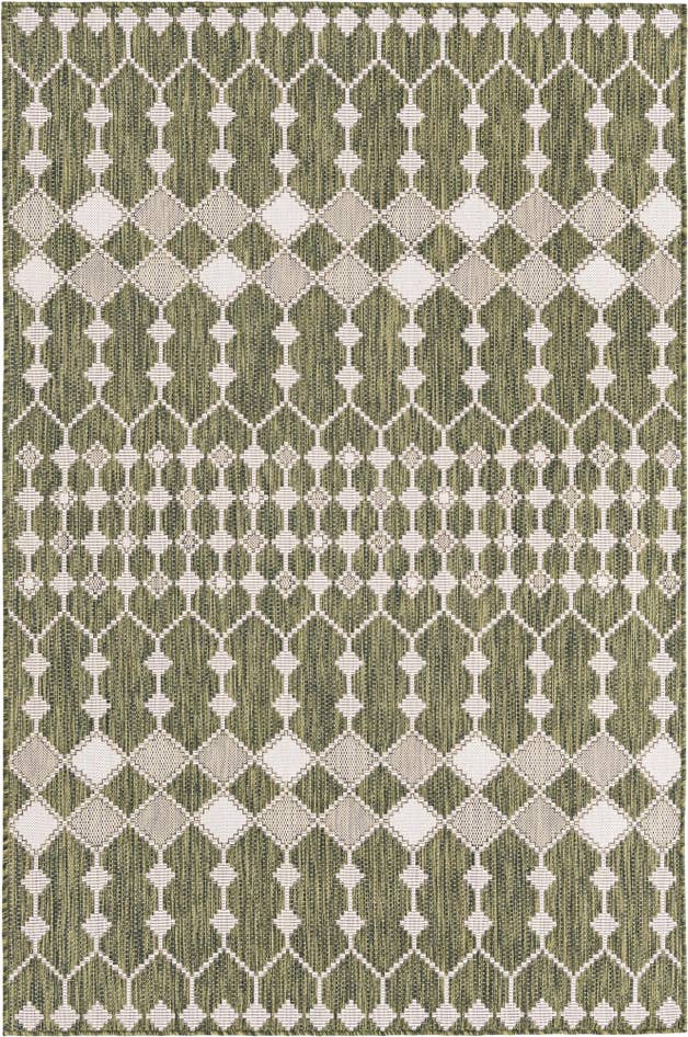 Detailansicht von 160cm x 245cm Leicht zu reinigen Lattice Innen- / Außenbereich Teppich