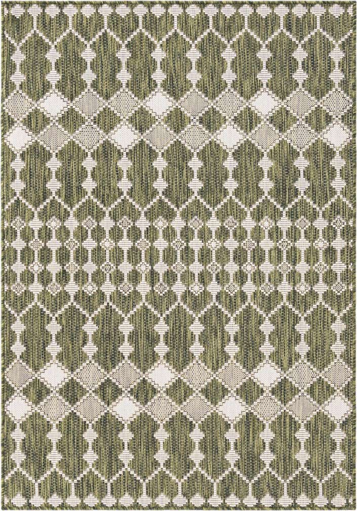125cm x 185cm Easy-Clean Lattice Indoor / Outdoor Rug