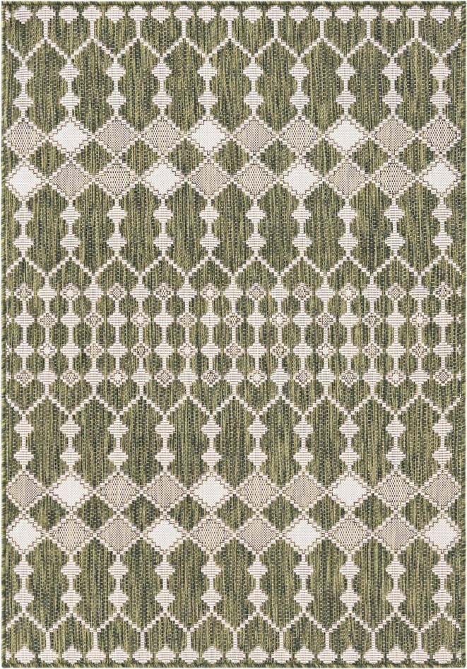Detail image of 125cm x 185cm Easy-Clean Lattice Indoor / Outdoor Rug