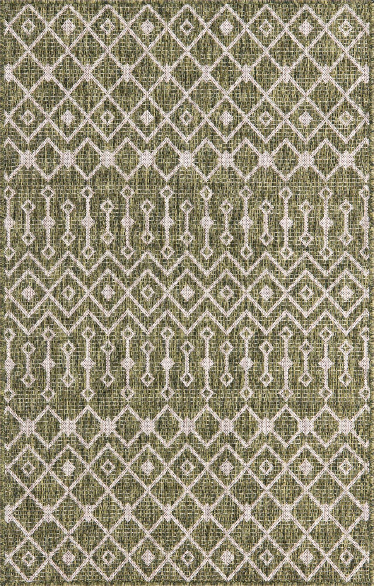 2' x 3' Easy-Clean Lattice Indoor / Outdoor Rug