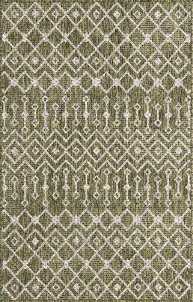 2' x 3' Easy-Clean Lattice Indoor / Outdoor Rug