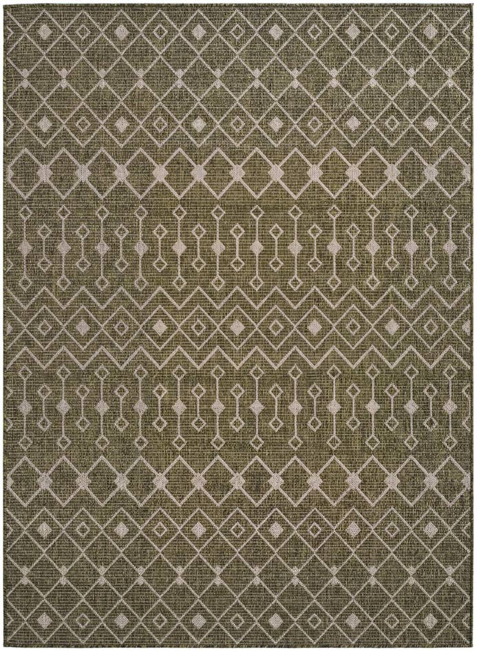 Detail image of 5' 3 x 7' Easy-Clean Lattice Indoor / Outdoor Rug