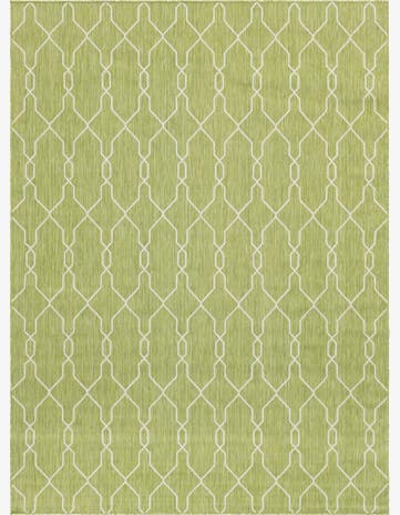 7' 10 x 11' Easy-Clean Lattice Indoor / Outdoor Rug