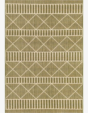 5' 3 x 8' Easy-Clean Lattice Indoor / Outdoor Rug
