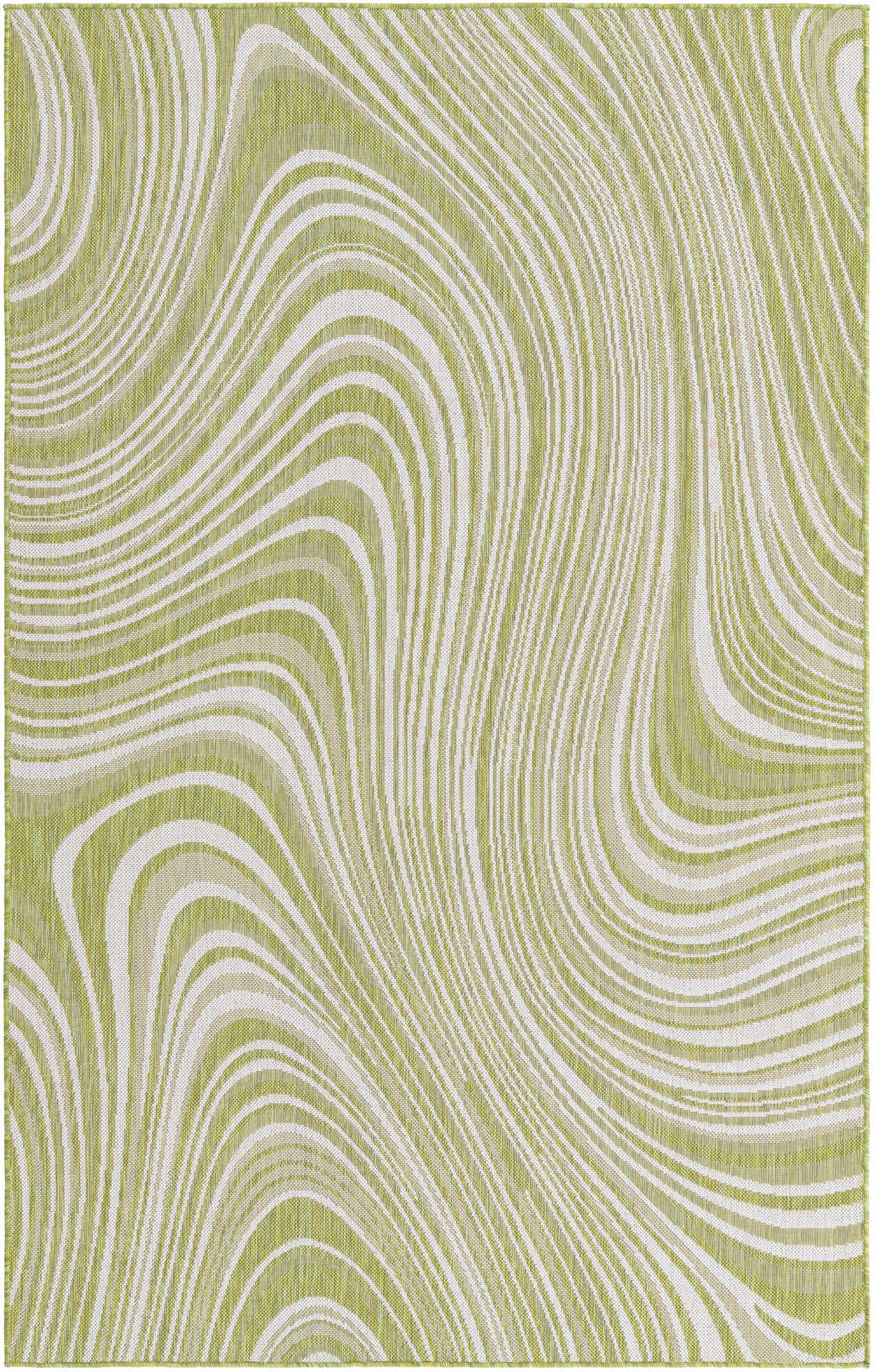 5' 3 x 8' Easy-Clean Modern Indoor / Outdoor Rug