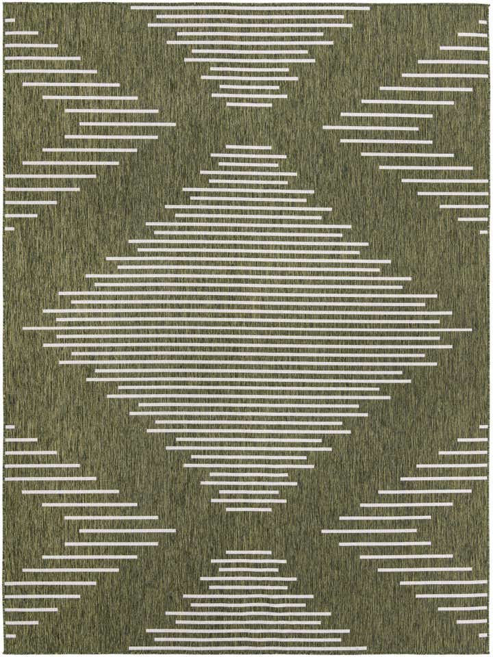 10' x 13' Easy-Clean Modern Indoor / Outdoor Rug