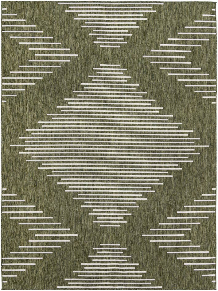 Detail image of 10' x 13' Easy-Clean Modern Indoor / Outdoor Rug