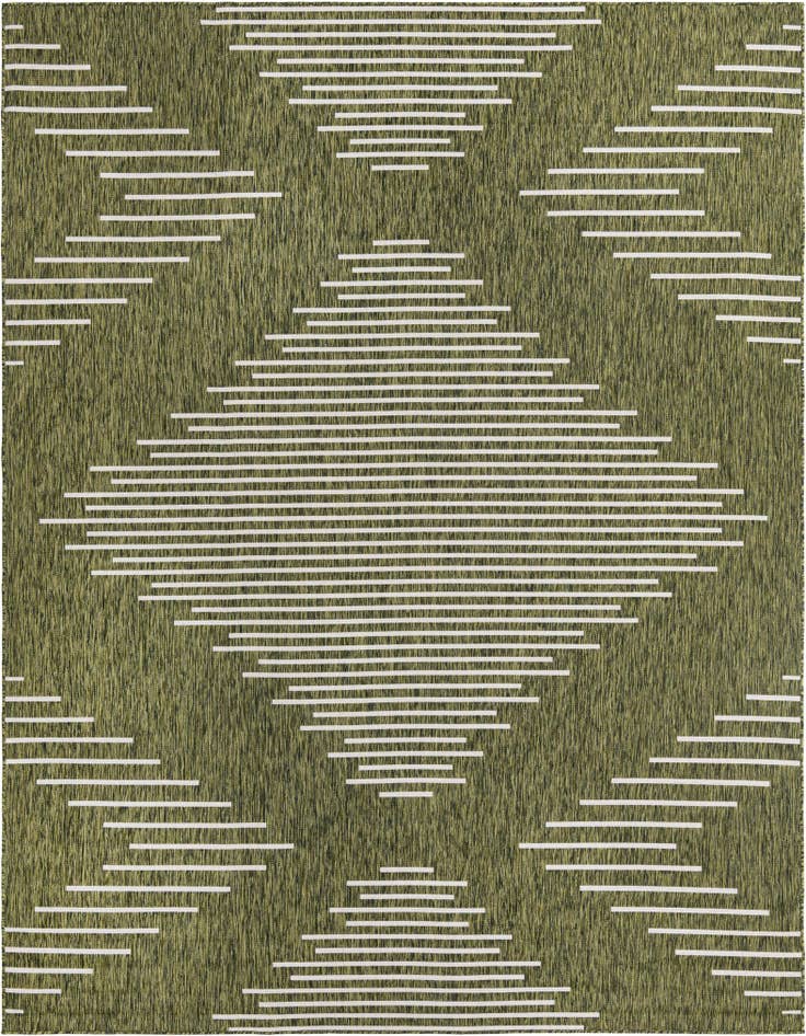Detail image of 9' x 12' Easy-Clean Modern Indoor / Outdoor Rug