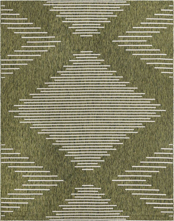 Detail image of 9' x 12' Easy-Clean Modern Indoor / Outdoor Rug